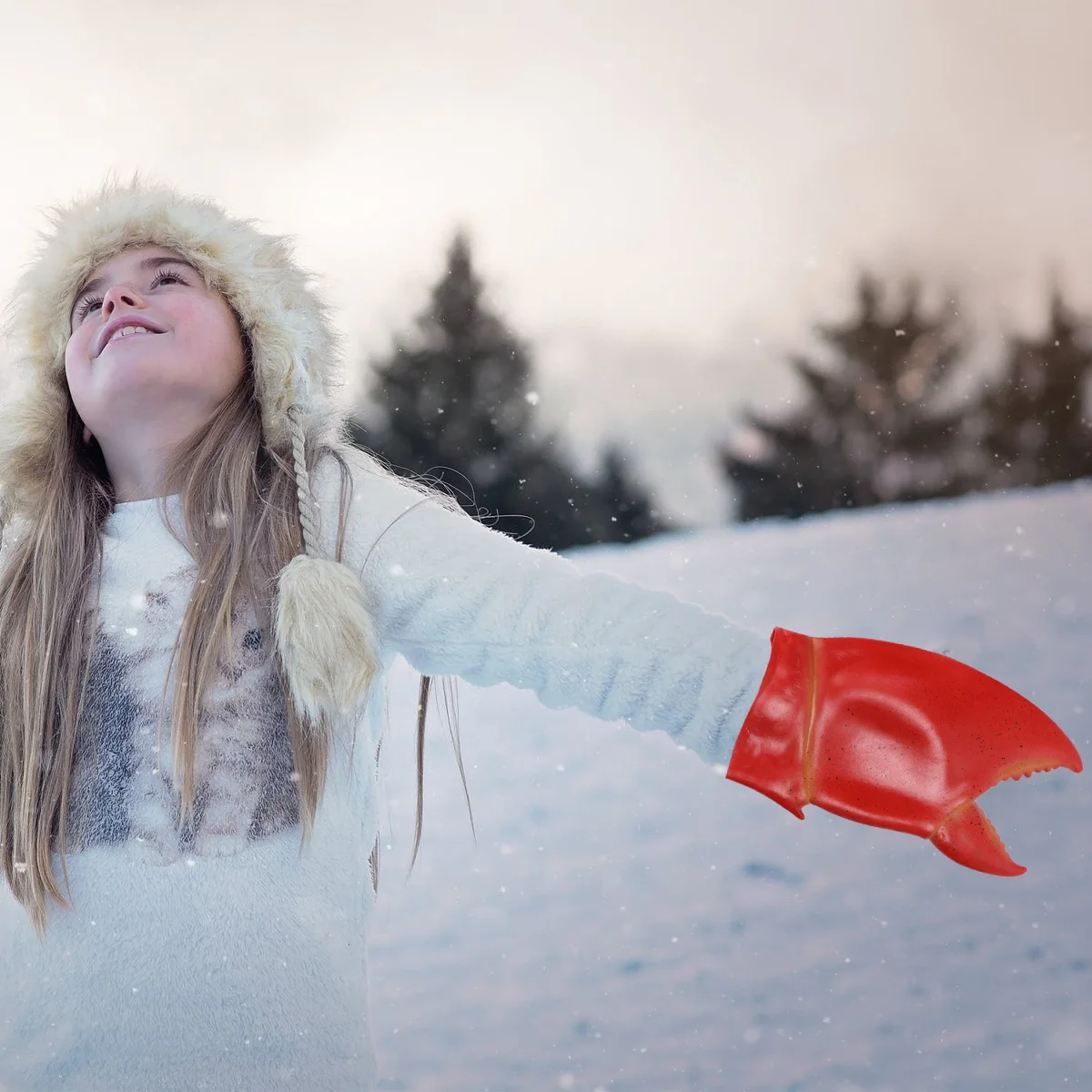 

Пара мягких латексных перчаток в виде краба для детей и взрослых, для вечеринок, розыгрышей, видеочатов, забавный аксессуар