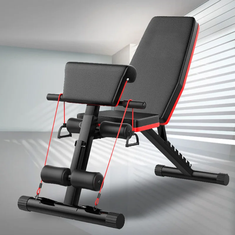 Multi-functional Foldable Dumbbell Bench for Full-body Muscle Training Multi-level Adjustable Suitable for All Ages and Genders