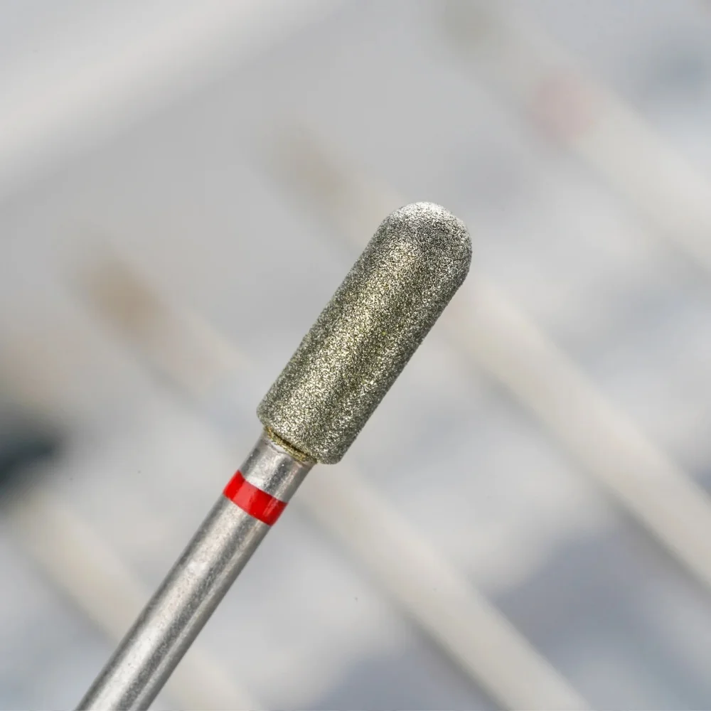 6 szt. Diamentowych pilników do paznokci, frezów do polerowania skórek, głowic do szlifowania paznokci, elektryczny zestaw do manicure, profesjonalne narzędzia do zdobienia paznokci