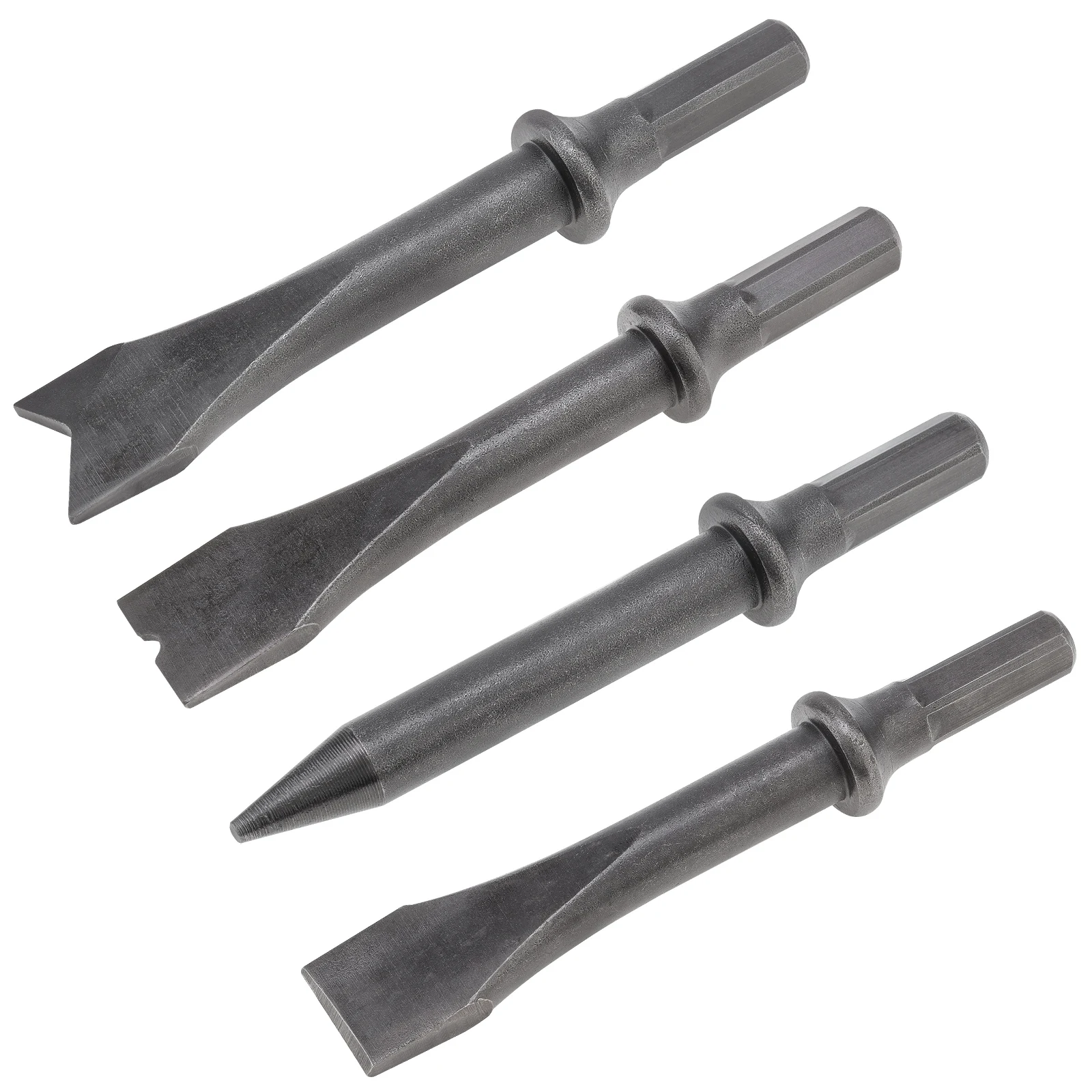 Air Hammer Cinzel Grupo Haste Hexagonal Heavy Duty Cabeça de Impacto para Remoção de Ferrugem Cinzel Pneumático Corte Pcs