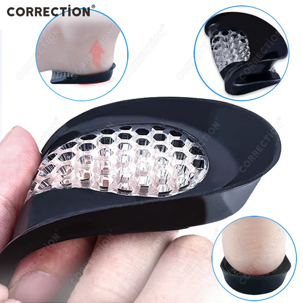 

Gel Sport Heel orthopedic Insoles for plantar fasciitis Heel Cup for Calcaneal Pain Health Feet Care Support spur feet cushion