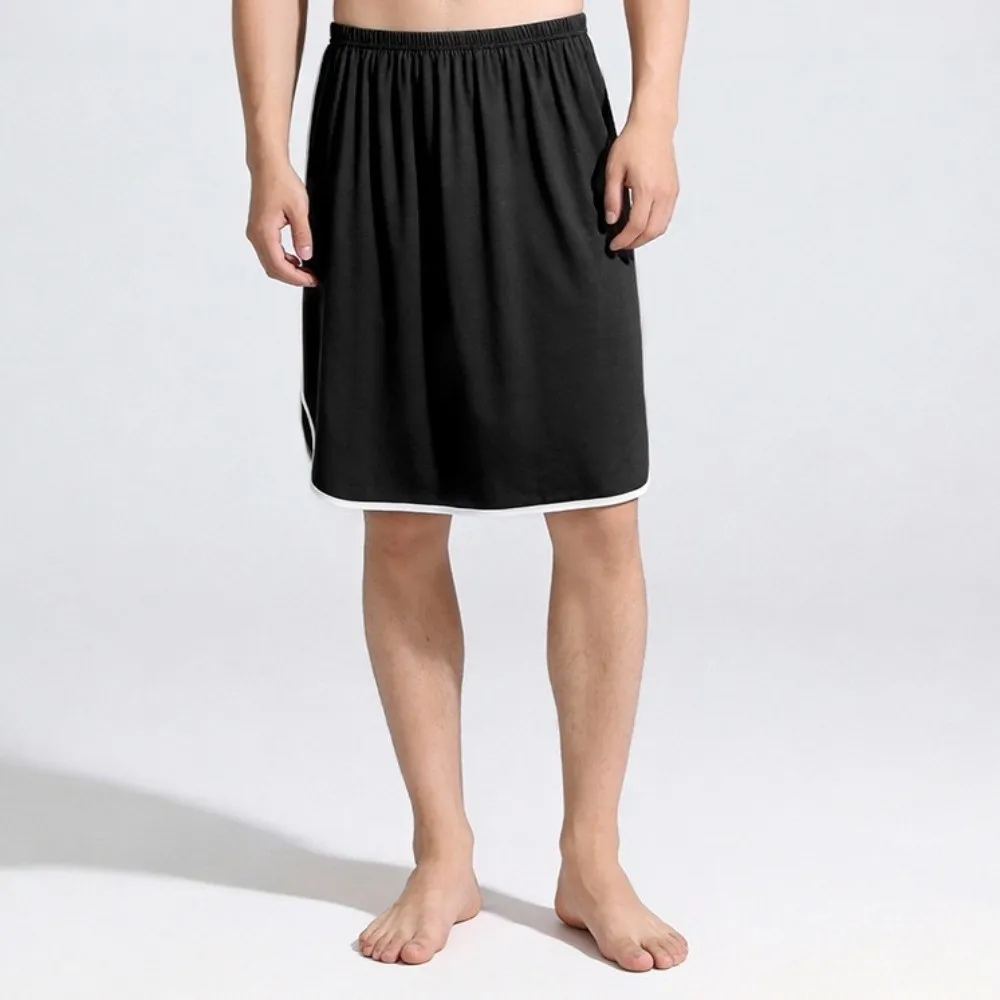 Crotch Less Men's Sleeping Skirt No Underwear Sleep Artifact Pajama Pants Side Split Insensitive Half Body Apron Male Bathrobe