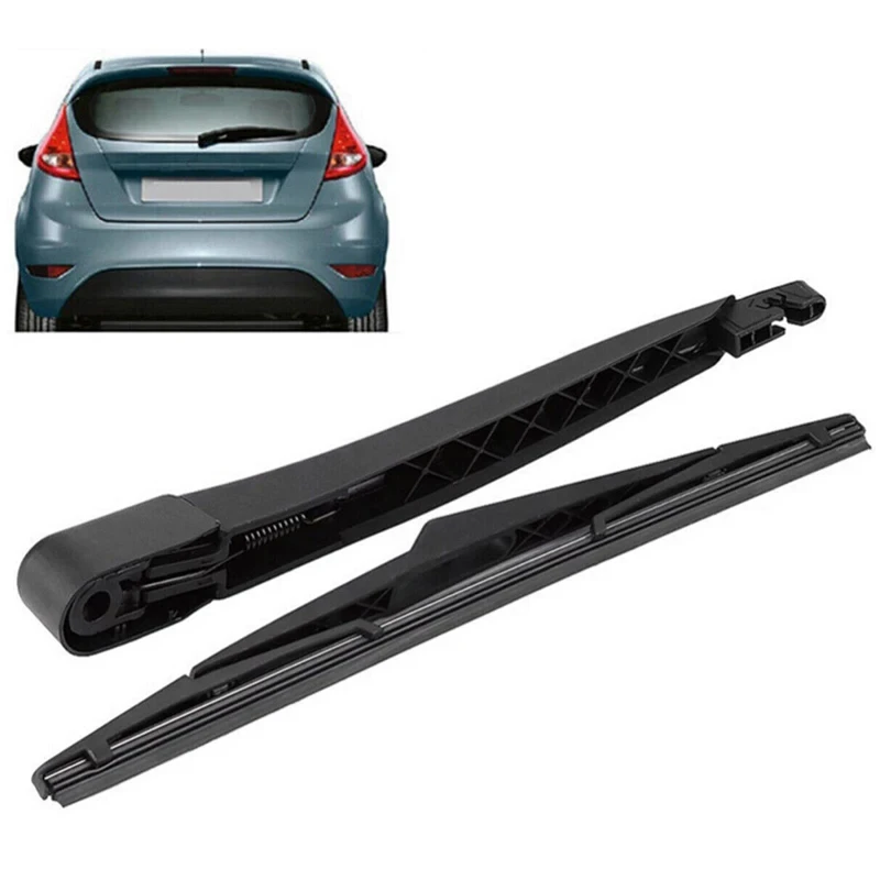 2 Pcs Car Rear Windscreen Tailgate Wiper Blade & Arm Set For Ford Fiesta MK7 2008-2017 ST150 02-08