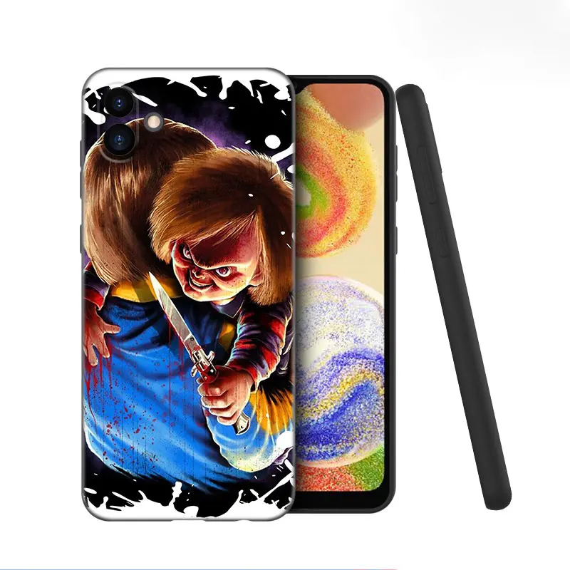 Horrorfilm Chucky Puppe Handy hülle für Samsung Galaxy A01 A03 Core A04 E A02 A05 A10 A20 A21 A30 A50 A6 A8 Plus A7 2018 Cover