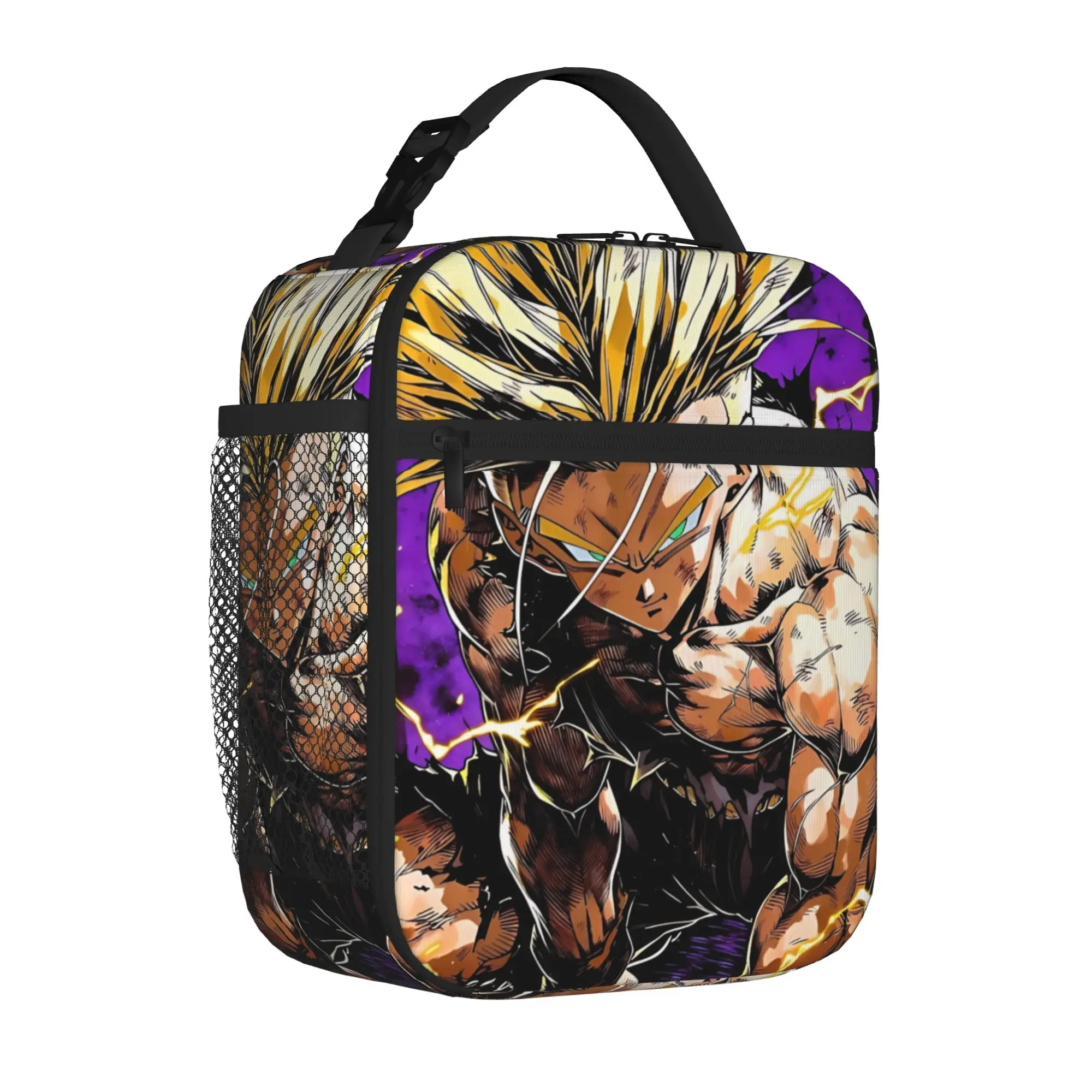 1 Piece Portable Lunch Container  Clash  Zipper Closure Durable Pocket S-Son Goku Ball  For Lunch Lunch Box Bag