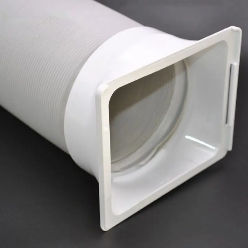 15cm Square Portable Air Conditioning Body Exhaust Duct Pipe Connector Conditioner Parts Easy Install