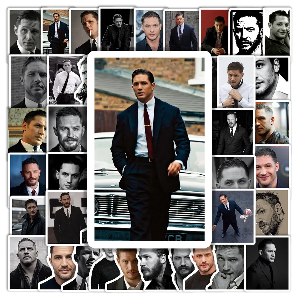 Hot Tom Hardy Waterproof Vinyl Decal Stickers DIY Toy Gift For Laptop Bottles Luggage Scrapbook Journaling Movie Merchandise