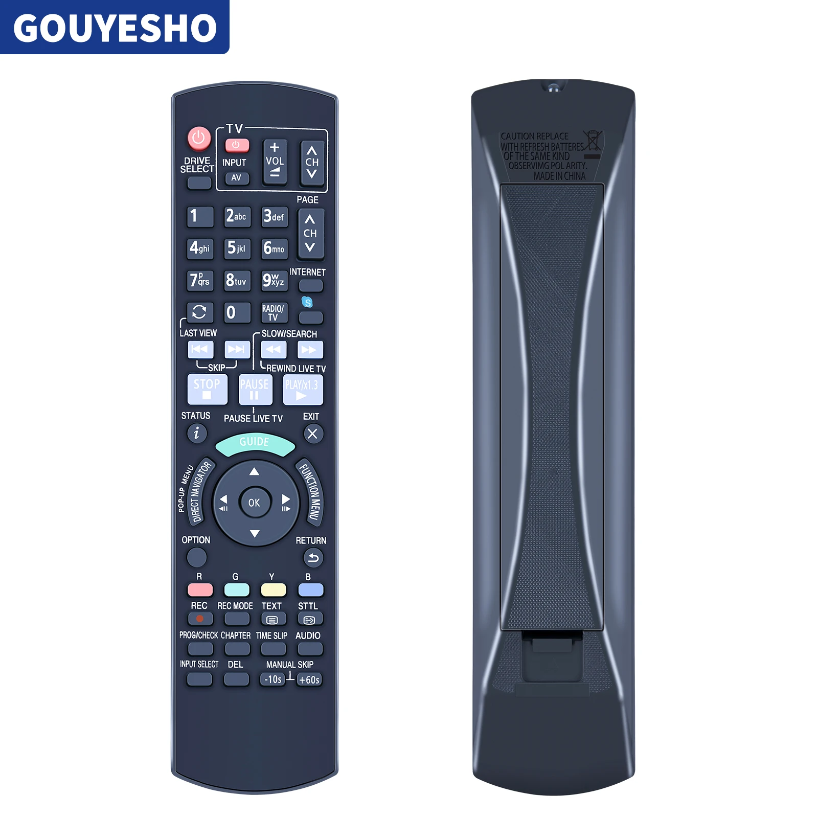 New Remote Control For Panasonic N2QAYB000755 DMR-PWT530 PWT530GL Blu-ray DVD Player