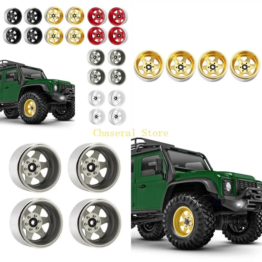 

E7CE 4 шт./компл. металлические колесные диски для гусениц с дистанционным управлением 1/10, прочные и стильные