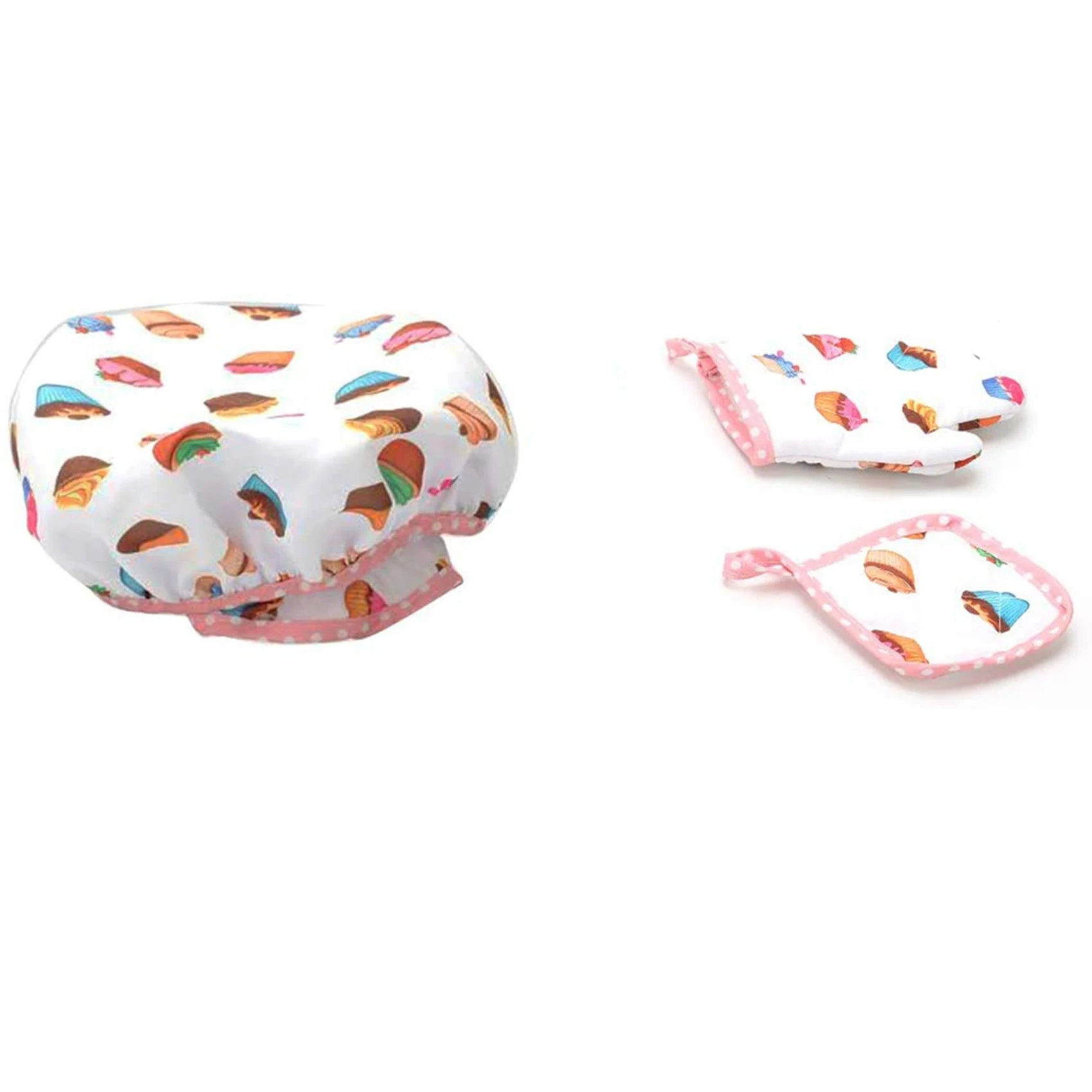 

Детский набор для приготовления пищи и выпечки из 8 предметов включает фартук для маленьких девочек, шапочку шеф-повара, платье для малышей-ABNJ