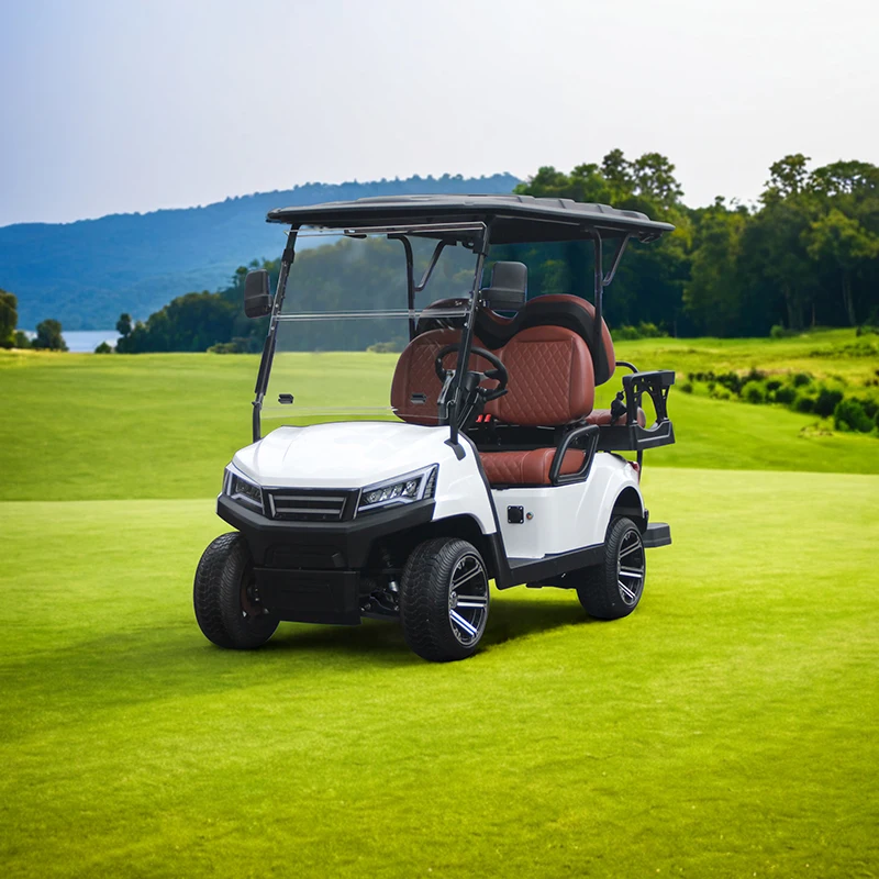 4 Seater Electric Golf Cart DOT Certified 48V Ultra Long Range 4 Seater Golf Cart (Course/Resort Transportation)  ...