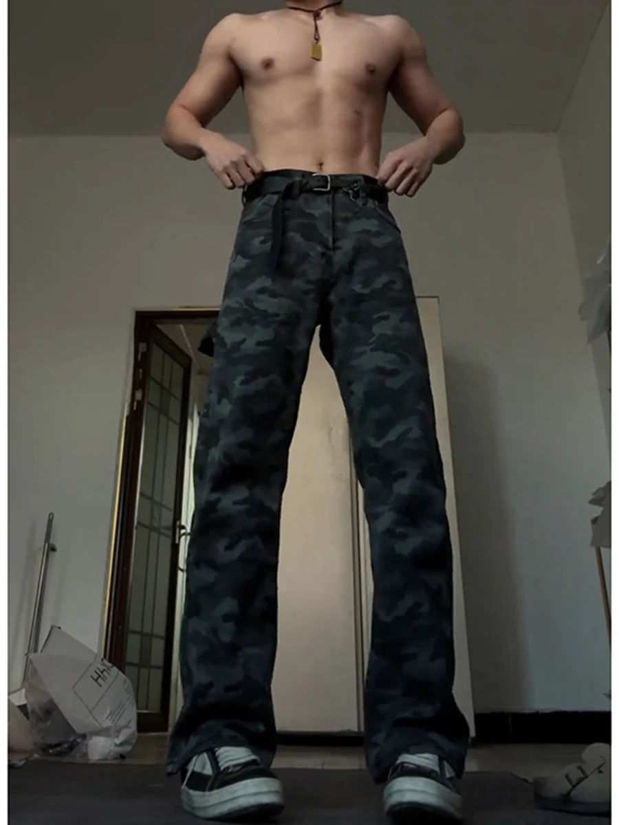 

Мужские американские камуфляжные рабочие брюки для осени и зимы, утепленные флисом, слегка расклешенные, прямого кроя, для лесорубов