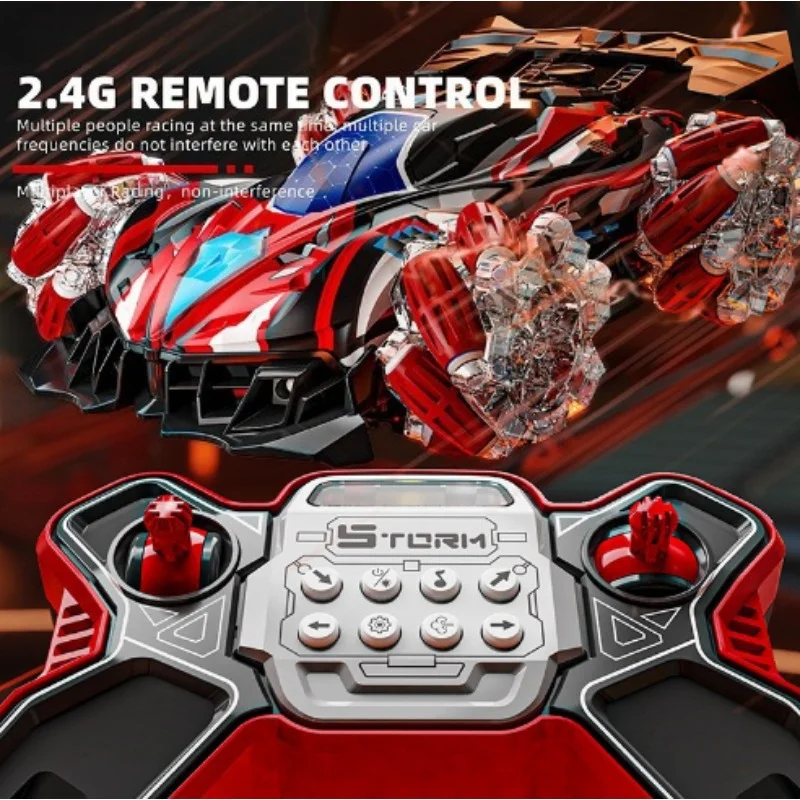 Voiture de cascade télécommandée F033, dérive en alliage, voiture télécommandée par pulvérisation, envoi du garçon, anniversaire, cadeau de noël