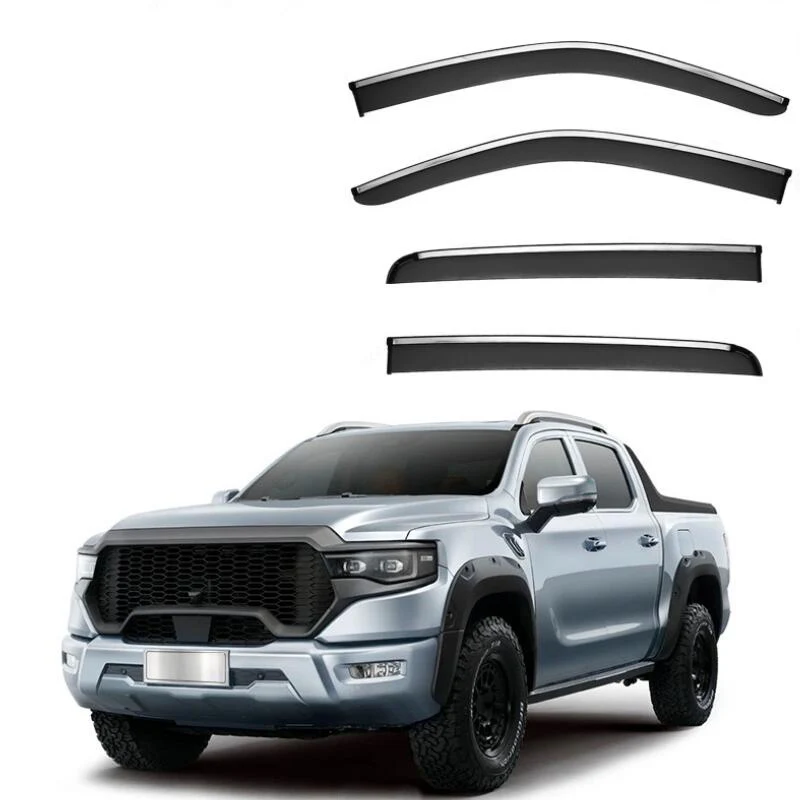 

Window Visor Side Window Deflector Car Rain Guard Visor Car Accessories For Foton Tunland 7 Tunland 9 2024