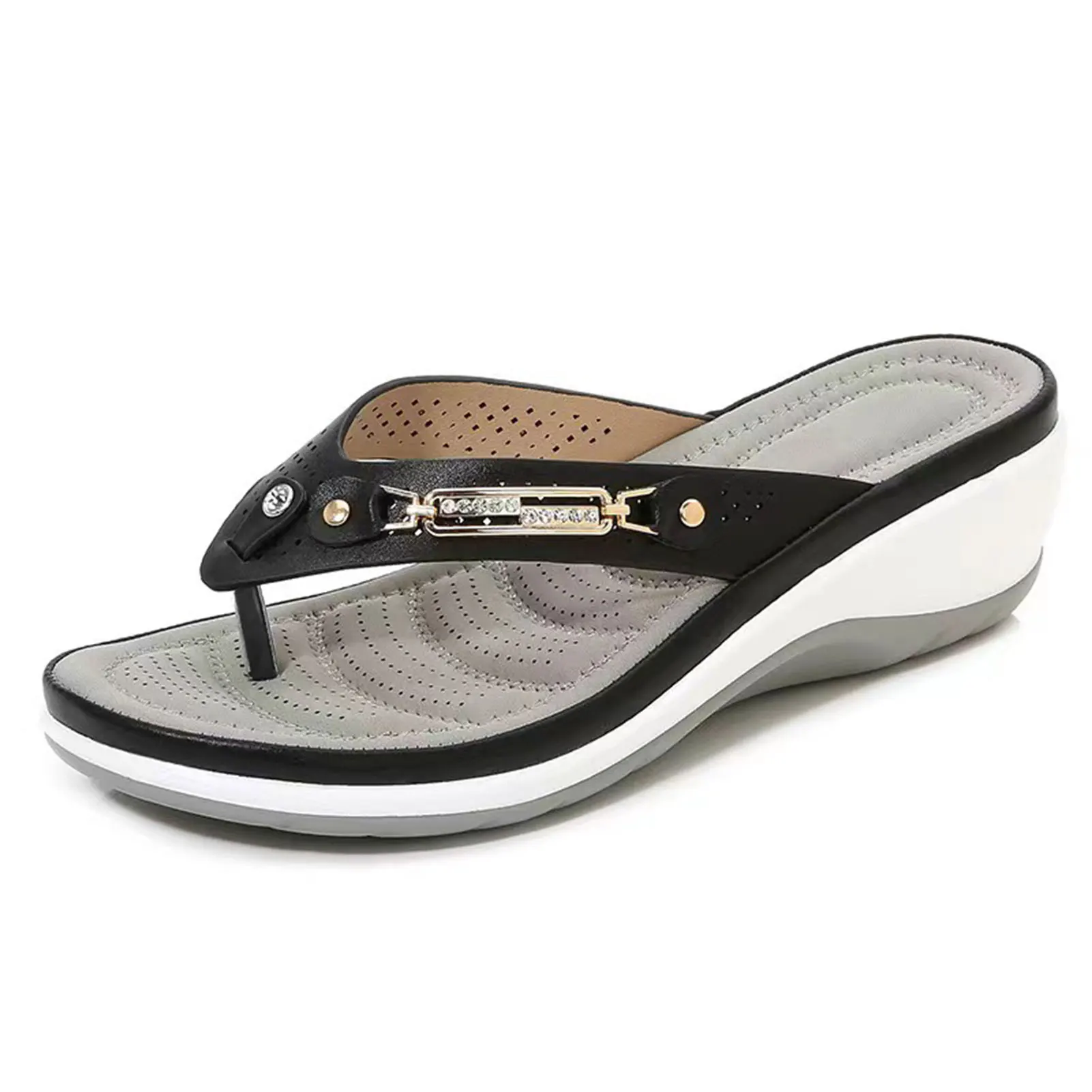 2024 Women\'s Slippers New Fashion Slides Non-Slip Shoes Beach Sandals Women Outside Leisure Flip Flops Wear Open Toe