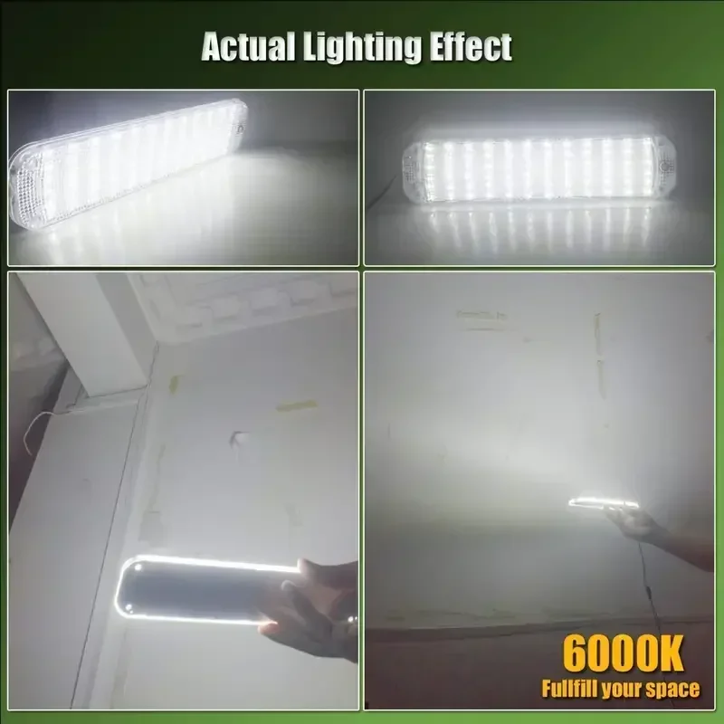 72 LED شريط إضاءة داخلي 12-80 فولت سيارة فان حافلة قارب التخييم قطاع ضوء مع التبديل السوبر مشرق قبة مصباح السقف