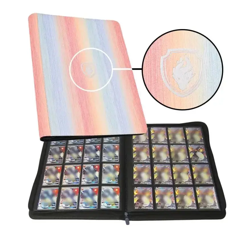 1000+ Pockets Trading Card binder, Premium 16 Pockets kaarthouder mappen, zijdelingse kaartenalbum voor sport, TCG kaarten