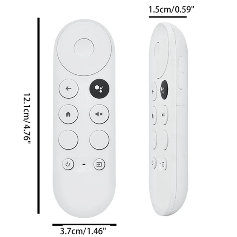 Mando a distancia con Bluetooth para televisor, piezas de repuesto de 2 piezas, color blanco, para Google TV 4K Snow G9N9N, 2020