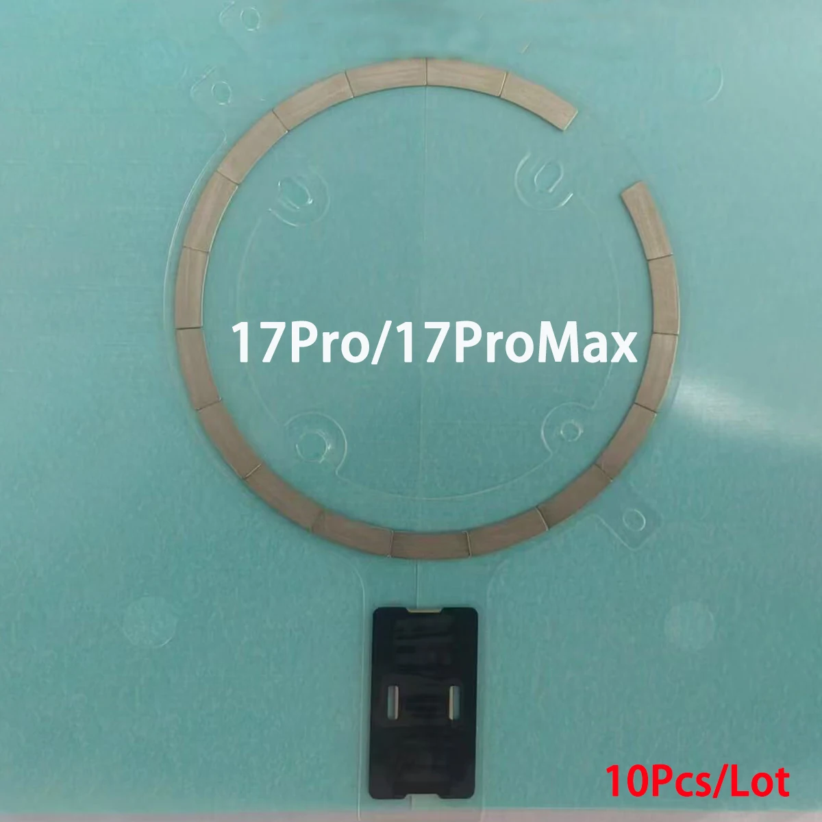 10Pcs Wireless Charging Magnet Module For iPhone 17 Pro Air 12 13 Mini 14 15 Plus 16 Pro Max Back Housing Magnetic Metal Ring