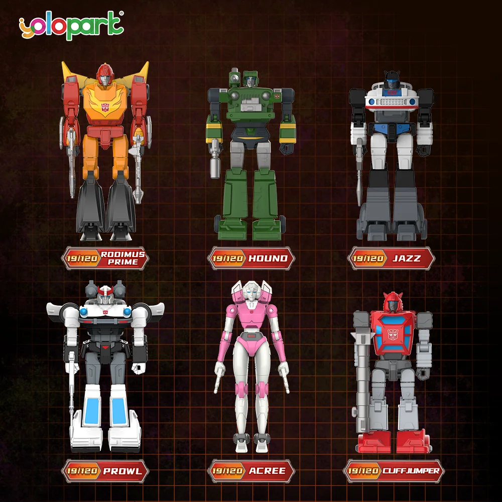 

YOLOPARK 6pcs/Box TRANSFORMERS GENERATION ONE:AMK MINI Wave 2 Series Model Toy Hound Jazz Prowl Cliffjumper Rodimus Prime Arcee