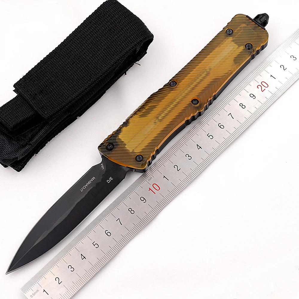 

JUFULE 2023 Mark Magnacut Blade Amber Ultem Aluminium handle Combat TD Survival EDC Fishing Camping Tool Kitchen Utility knife