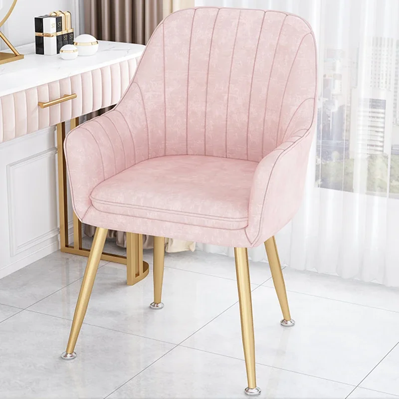 Pink Lounge Chair Beauty Salon Soft Nail Throne Games Bedroom Chair Modern Dinin Fashionable Silla Nordica Furniture for Home