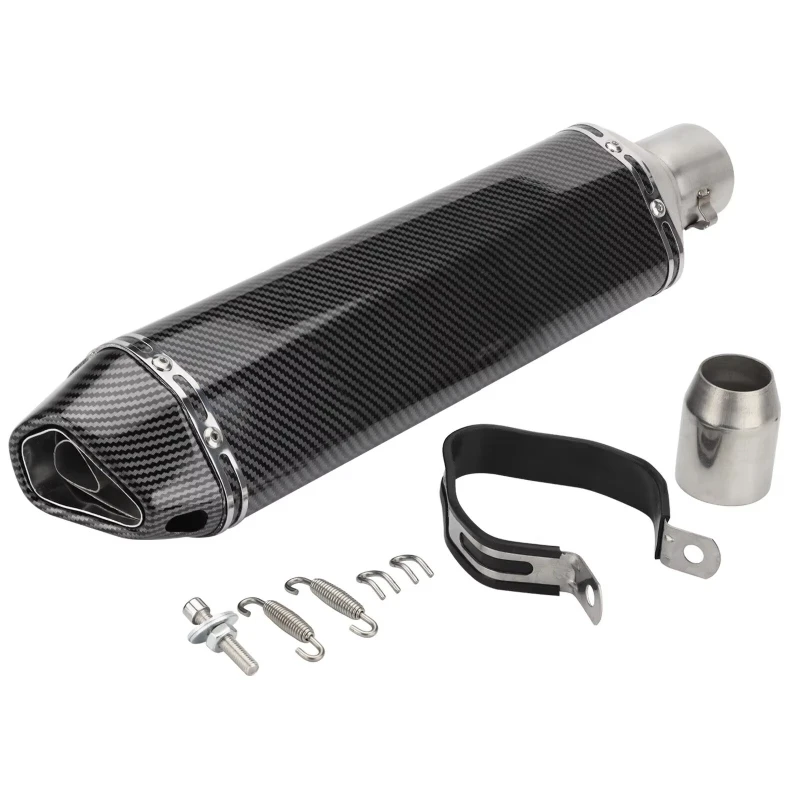 ZK40 51mm Universal Exhaust Motorcycl Muffler Escape Moto Tub For kawasaki NINIA 650 tmax 500 tmax 530 SUZUKI gw250 ATV