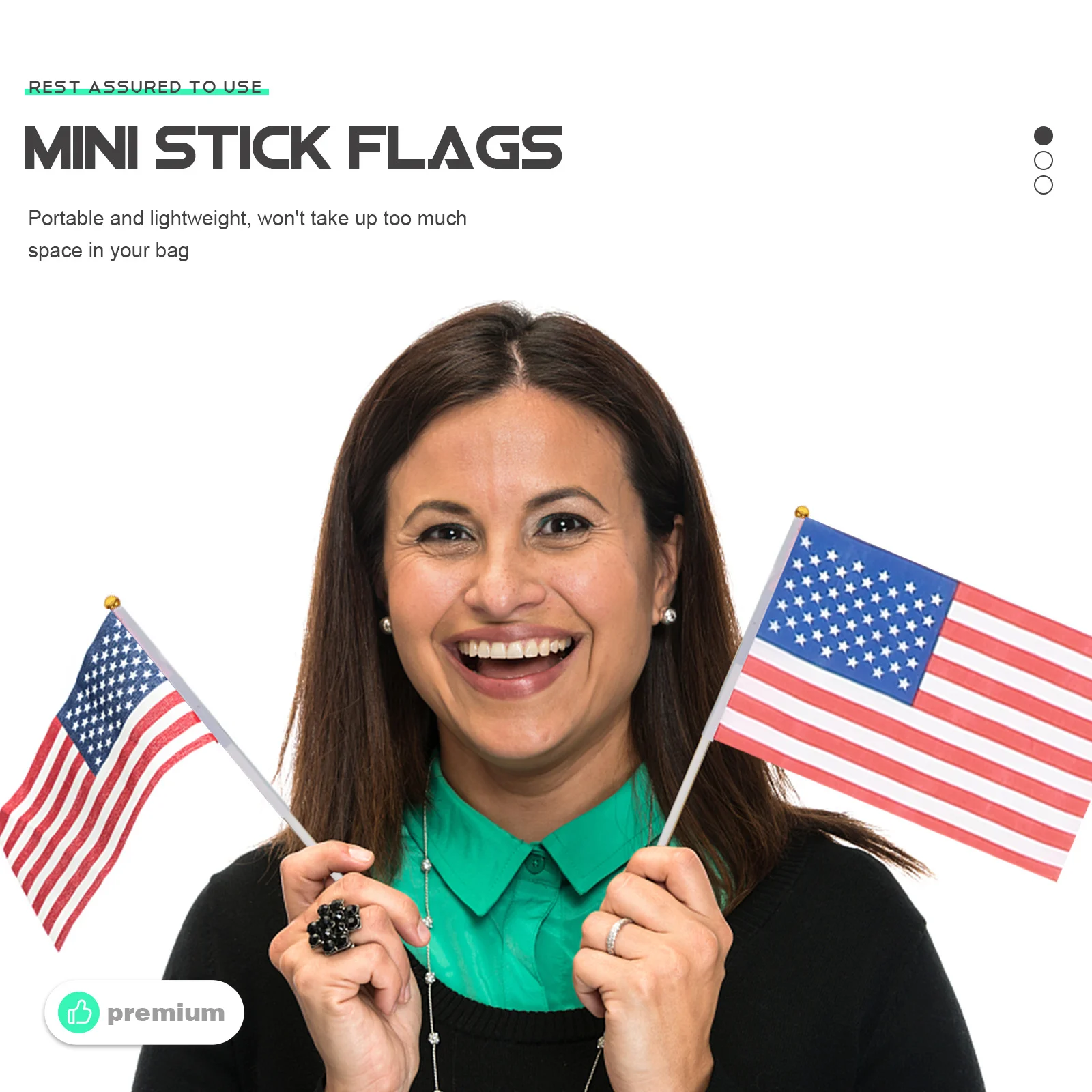 

32 Different Country Flags on Stick 14x21cm Hand Held Small National Banners for International Events and Gatherings