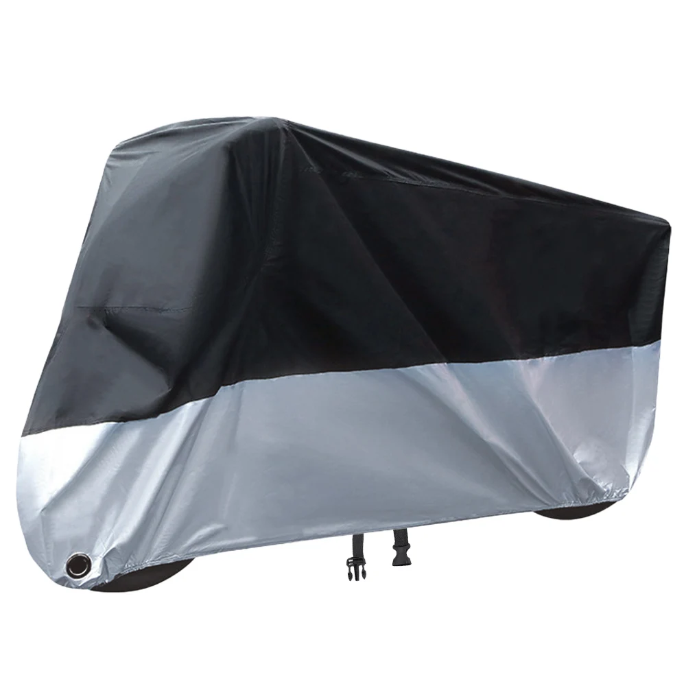 Motorcycle Cover XXXXL 190T Polyester Bike Cover Sunscreen Rainproof Dustproof Cross-border  Waterproof Outdoor Motorcycle Tarp