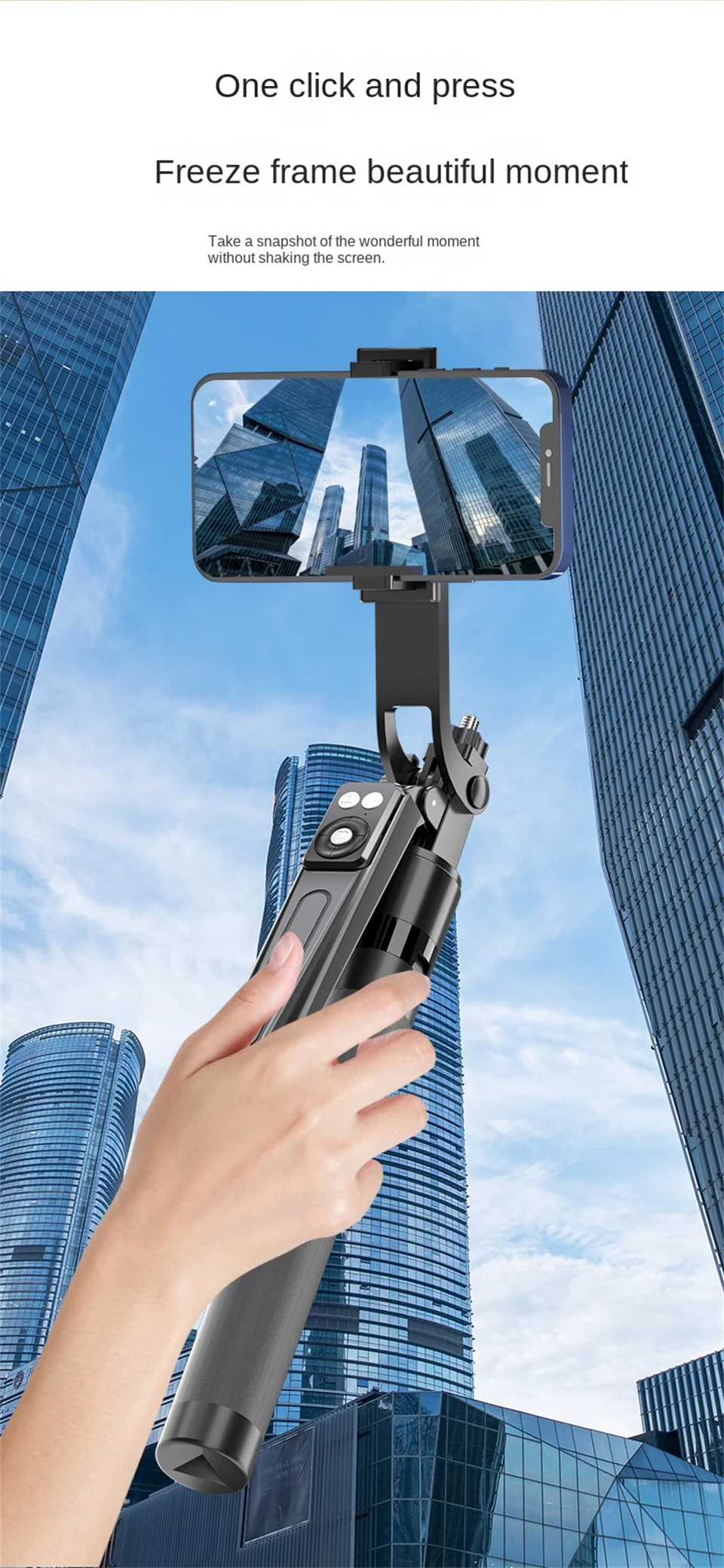 Roreta 360° Rotation 1.7M Selfie Stick Wireless Stand with Light Bluetooth Remote Extendable Tripod for iPhone Live Streaming