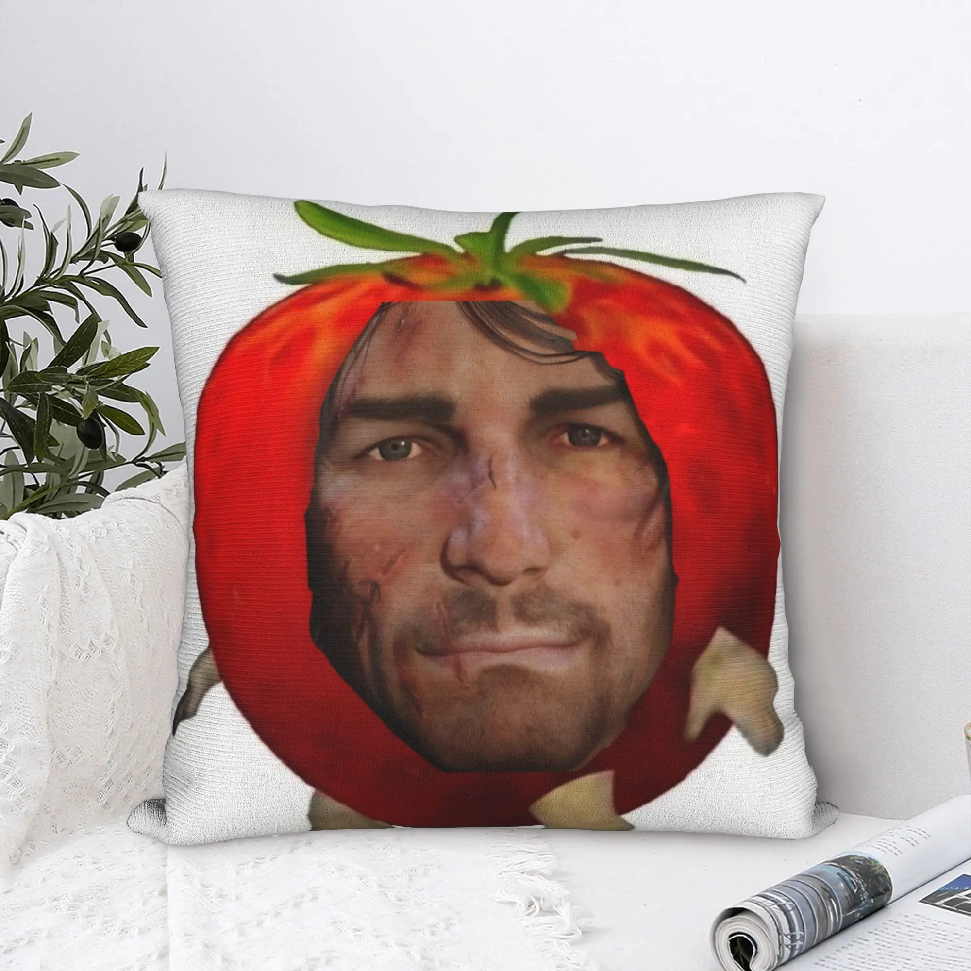 Arthur Morgan Meme Pillowcase Polyester Cushion Cover Decorations RDR2 Game Throw Pillow Case Cover Home Drop Shipping 40*40cm