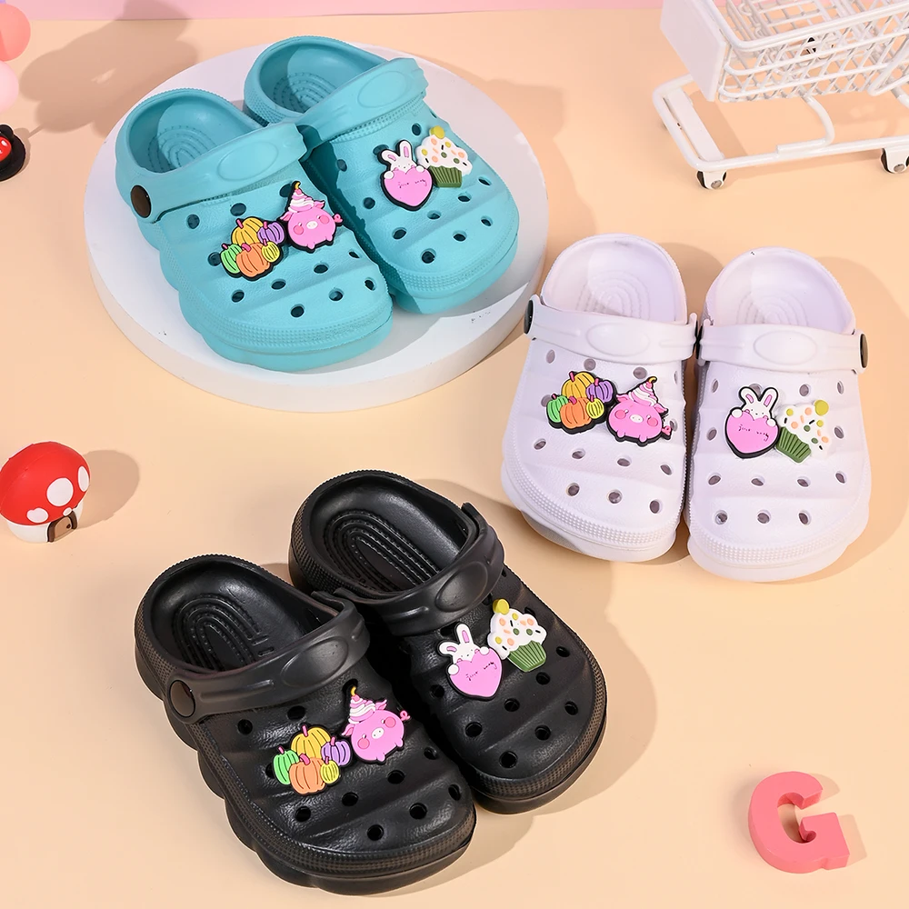 New Flip Flops Children Toddler Slippers Kids Summer Beach Shoes Girls Cartoon Home Slippers Boy Infant Sandals Slides - view 3