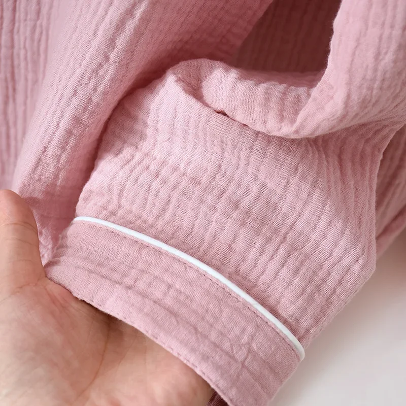Couple Cotton yarn  Pajama Sets For Mens pyjama Loungewear Nightwear Long Sleeve Sleep Trousers Sleepwear Lover Pijamas