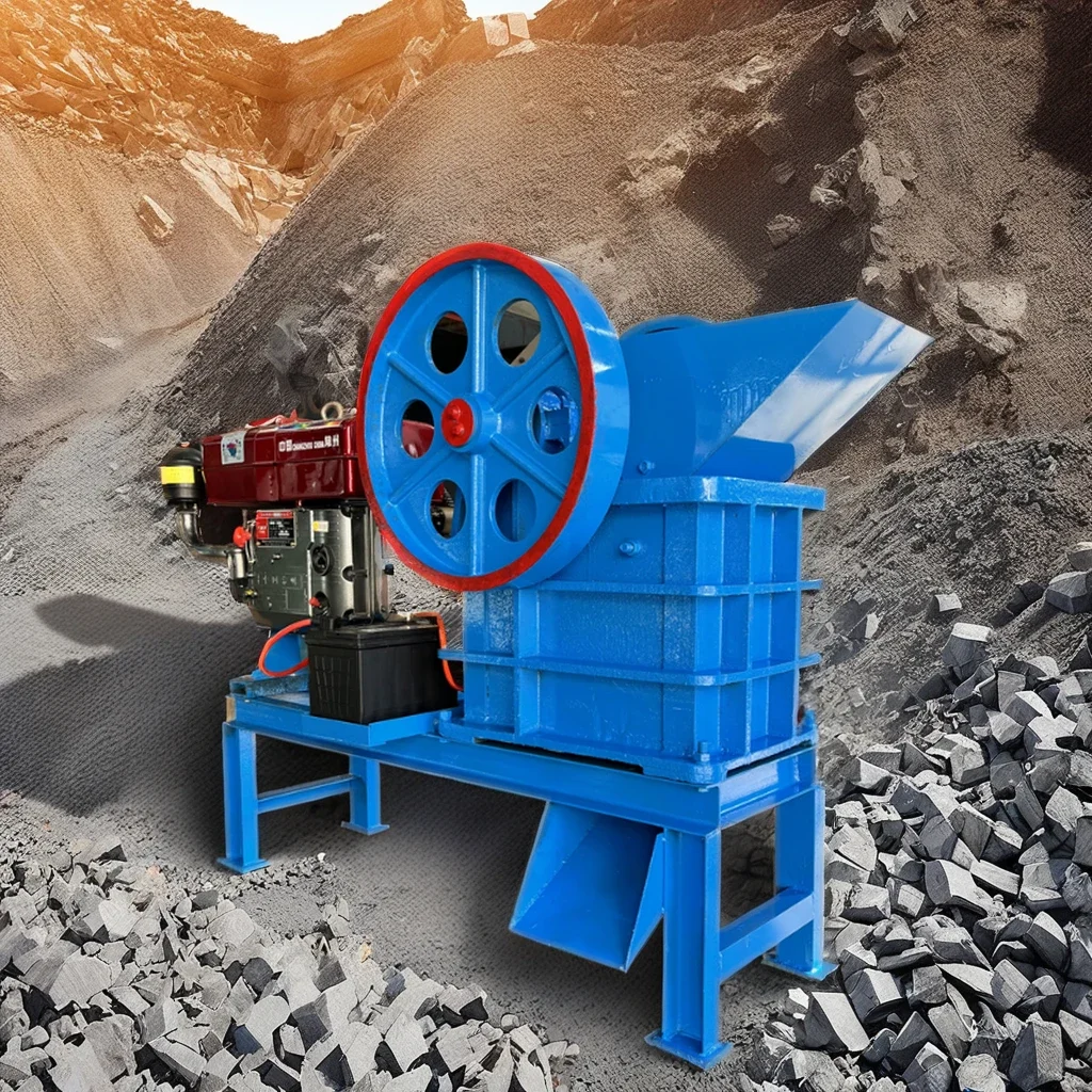 Hot Selling Mini Crusher PE150x250 Electric Motor di e sel Engine for Crushing Building Stones, Coal Gangue, and E-type Crusher