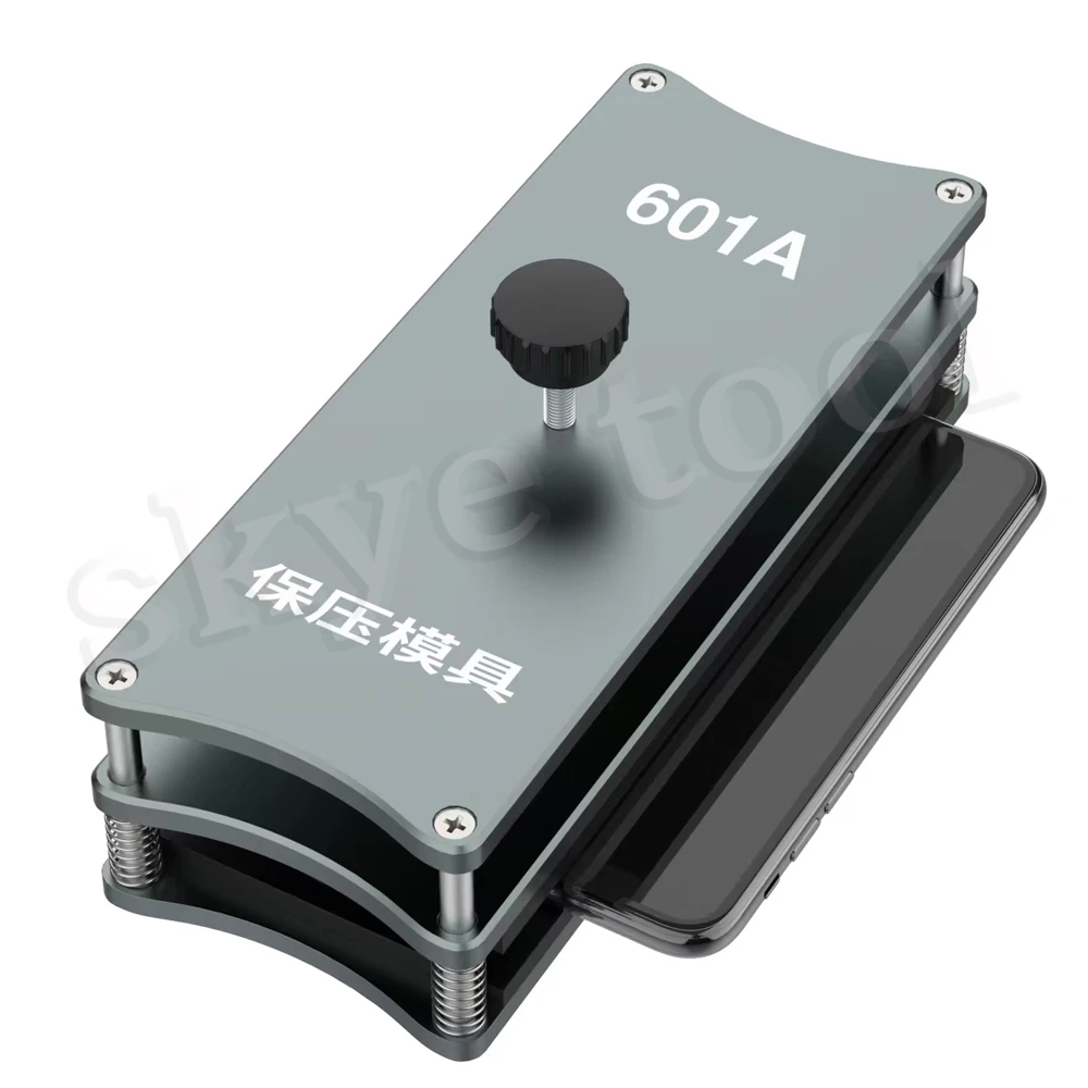 Uyue 601a molde de posicionamento de laminação de pressão universal para iphone samsung moldura intermediária de vidro traseiro compatível com todos os celulares gabarito