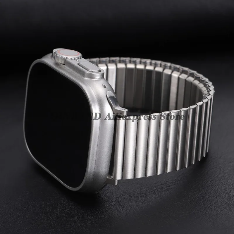 ل أبل ساعة 8 9 10 7 45 مللي متر 41 مللي متر Ultra2 49 مللي متر الفولاذ المقاوم للصدأ أربطة مرنة ل Iwatch 6 5 4 SE 44 مللي متر 40 مللي متر 42 مللي متر الأشرطة أساور