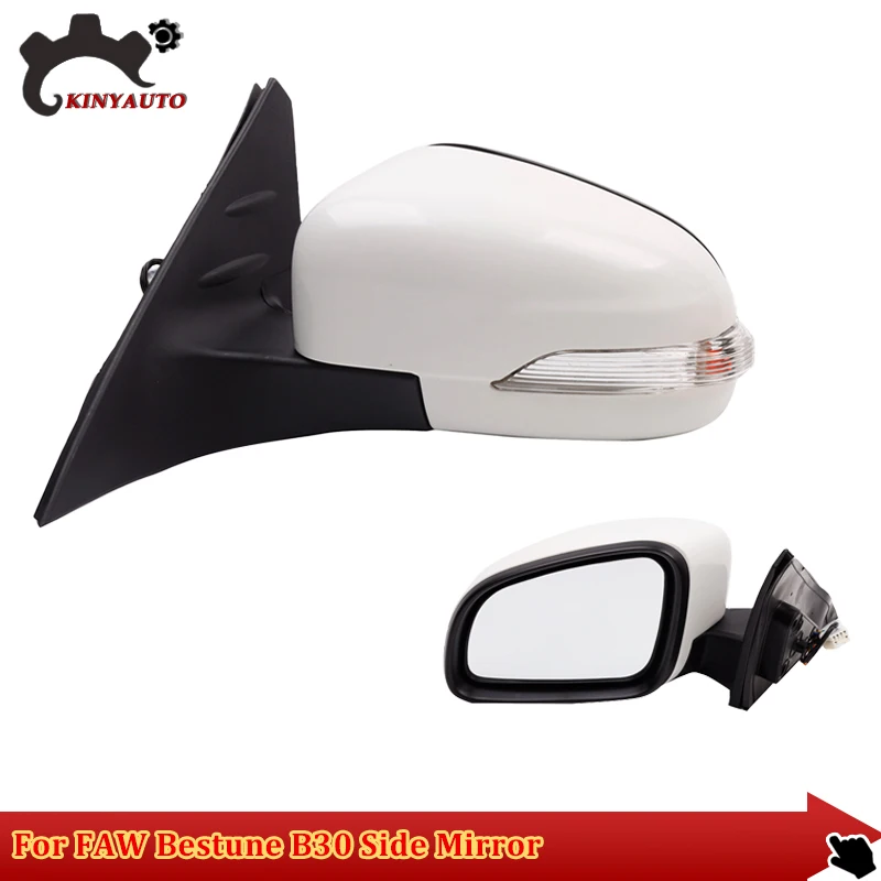 For FAW Bestune B30 14-19 Side External Rearview Rear view Mirror Assembly Assy INCL Lens Signal Light Shell Frame Cover Holder