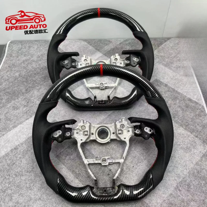 suitable for Custom water-transfer carbon fiber steering wheels from the source manufacturer are the eighth-generation Camry car