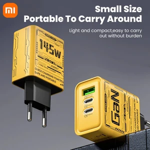 Xiaomi 145W 3-Ports Ultra Fast Tipo-C Tipo-C Gan Charger USB-C QC 3.0 Adaptador de Super Charge para Huawei iPhone Samsung 10 mejores ventas Xiaomi Socket - №10