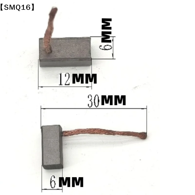 4PCS DIY Accessories 6x6x12mm Electric Motor Carbon Brush Power Tool Blower Fan  Brushes【SMQ】