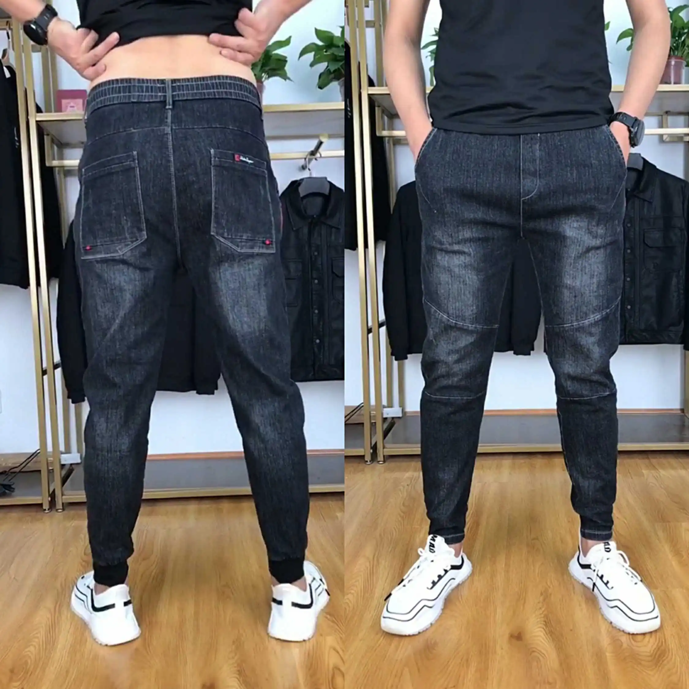 

Мужские джинсы Slim Fit: модные, универсальные, с эластичными вставками, трендовые, с манжетами, молодежные, повседневные, с высокой талией, длинные, с антимикробной обработкой