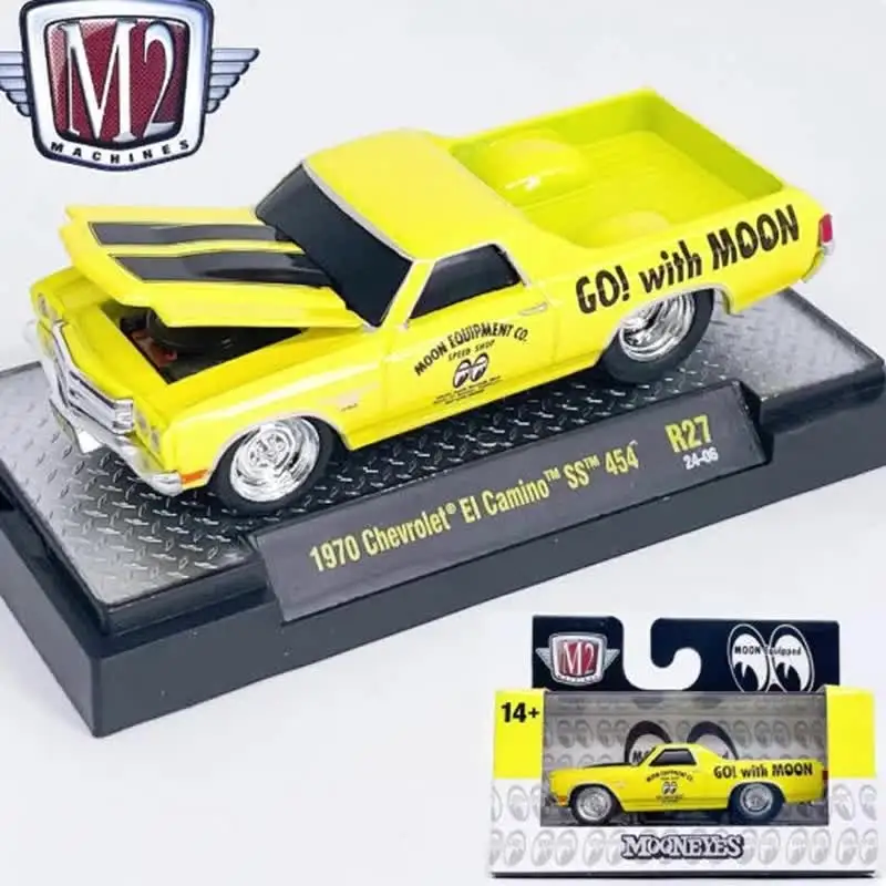 M2 1/64 Scale 1970 El Camino SS Alloy Car Model Static Collection