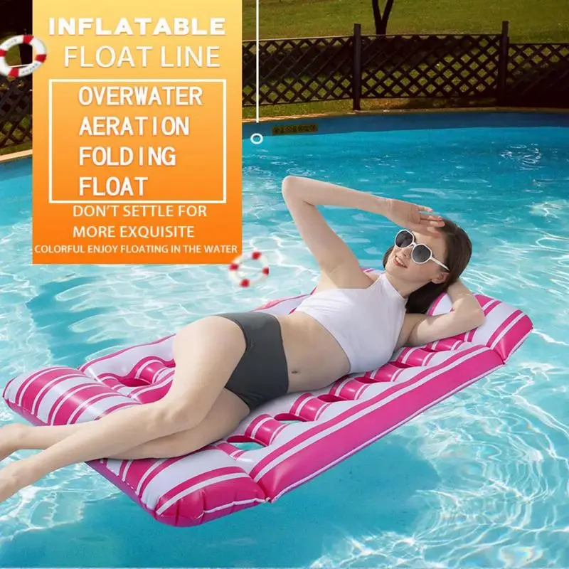 

Floaties for Adults Thickened PVC Water Float Inflatable for Pool Ergonomic Design Floaties with Strong Support Comfortable