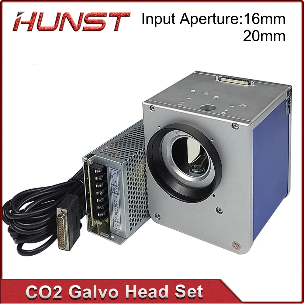 

Hunst CO2 Laser Marking Machine Scanning Vibrating Head Group 10.6um 10600nm Input Aperture 16/20mm With Power Supply