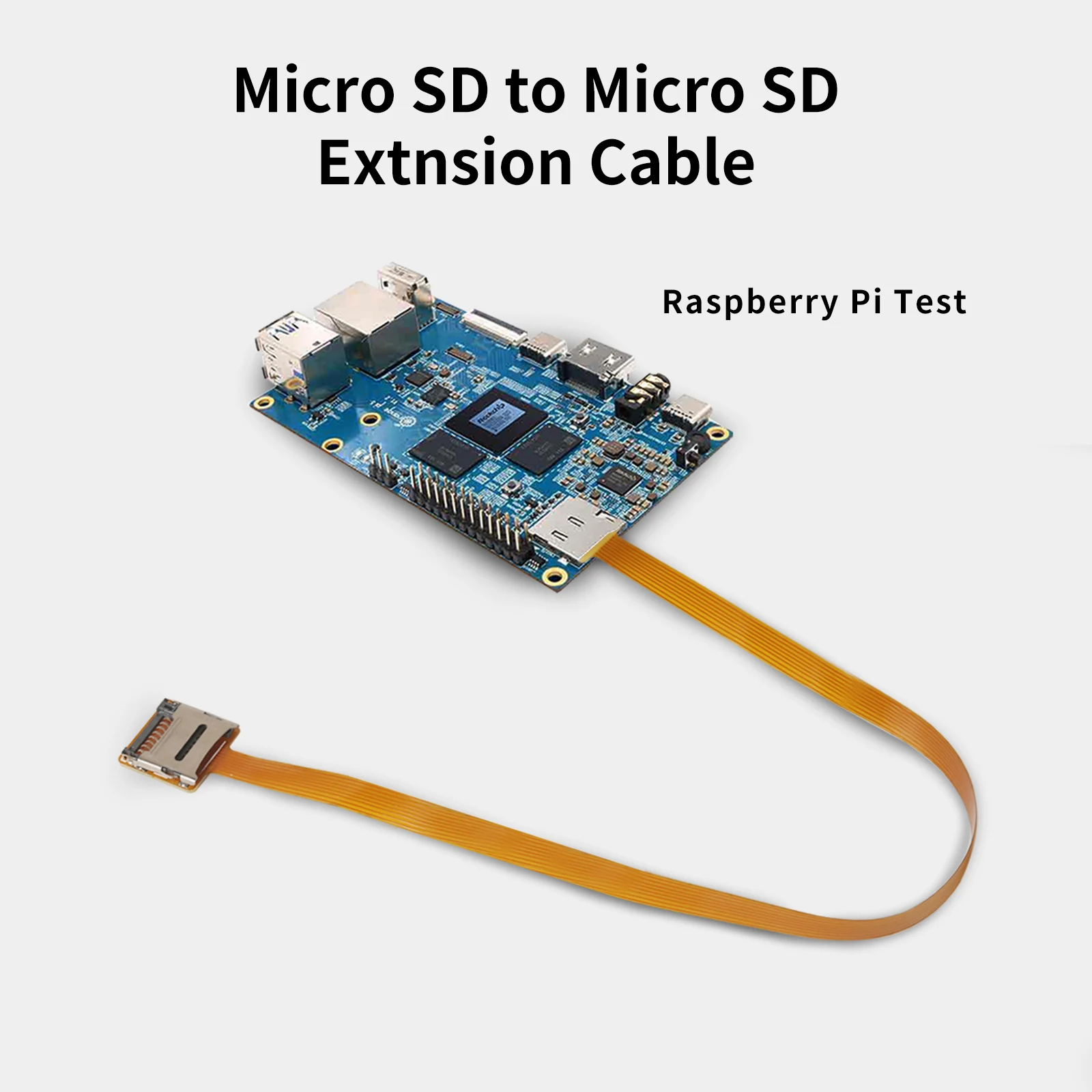 Cable de extensión de tarjeta Micro SD macho a hembra, adaptador de tarjeta TF, lector de tarjetas MicroSD FPC (9,8 pulgadas/25cm)