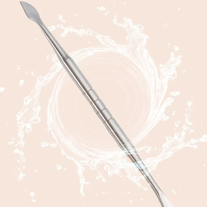 

1 шт., толкатель для кутикулы с двойной головкой из нержавеющей стали - инструмент для приготовления ногтей для удаления омертвевшей кожи и маникюра, профессиональный набор для ухода за ногтями