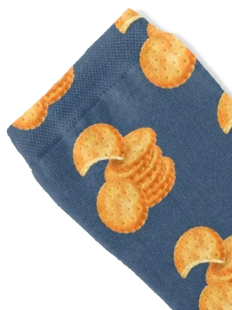 Stack of Round Crackers Socks kawaii japanese fashion men cotton high quality Socks Male Women's