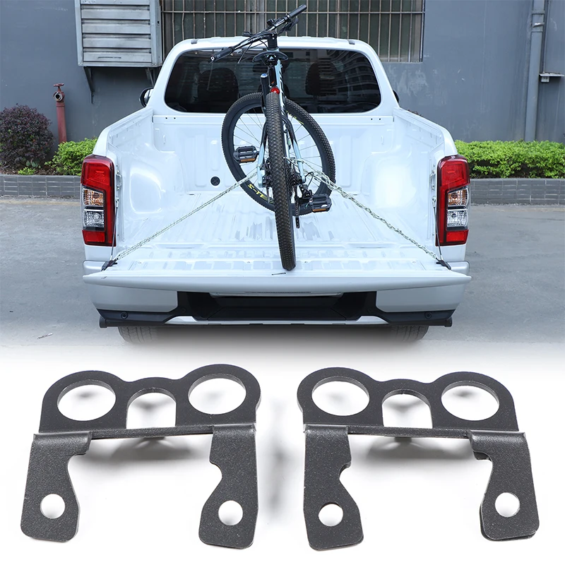 For Mitsubishi Triton L200 2015-2022 Carbon Steel Car Tailgate Tie Double Hole Down Anchor Bed Cleat Hook Cargo Bolt Accessories