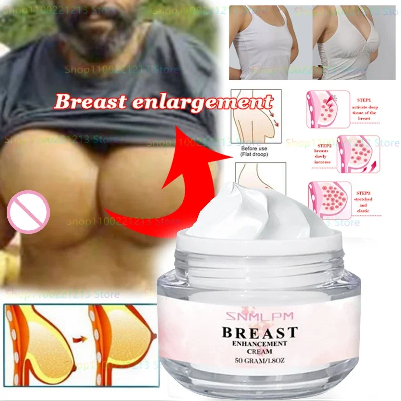 New Men's Breast Enlargement Cream Massage, Lift, Firm, Shape, Plump, Prevent Postpartum Sagging Breast Care Cream Unisex 50g