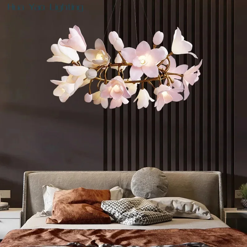 

Modern Minimalist Home Decor Rotundity All Copper Chandelier for Restaurant Dining Tables Living Room Pendan Lamp Indoor Fixture
